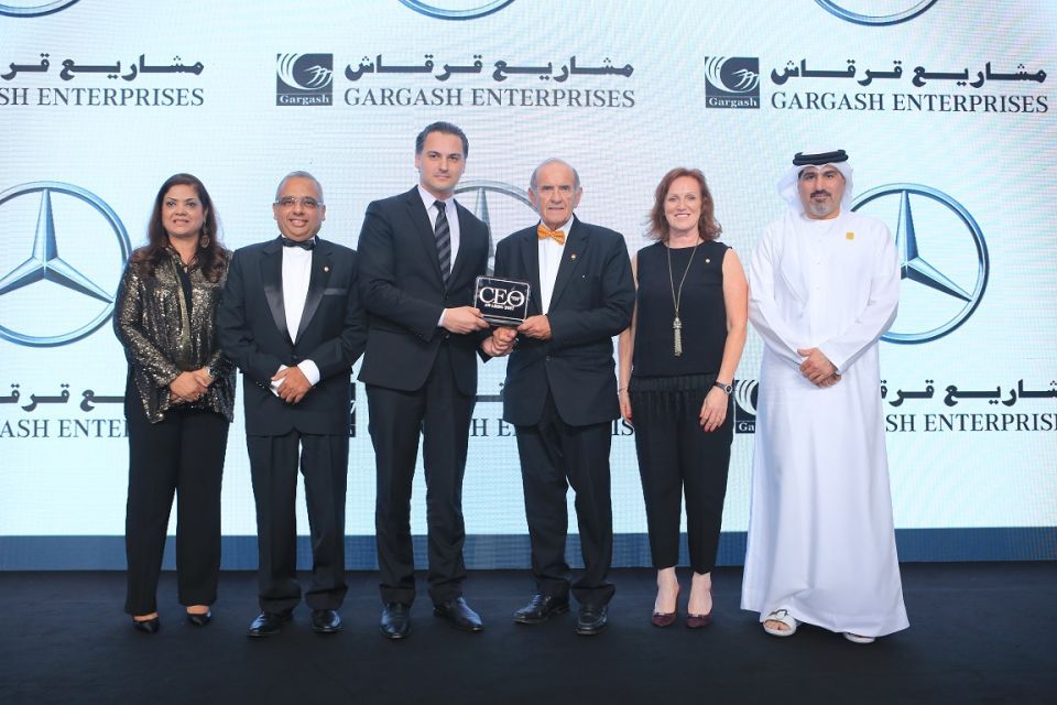 Colm McLoughlin wins CEO Middle East Lifetime Achievement award