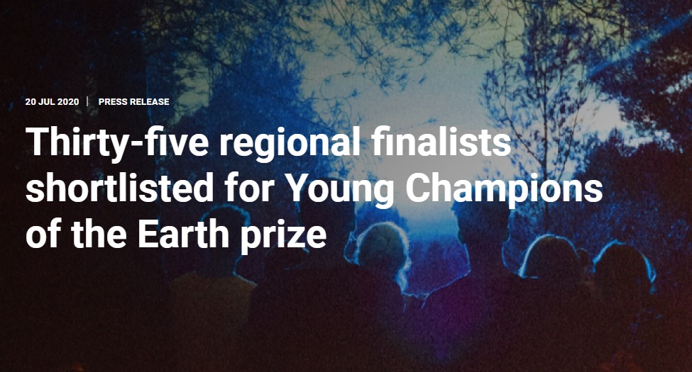 Thirty-five regional finalists shortlisted for Young Champions of the Earth prize